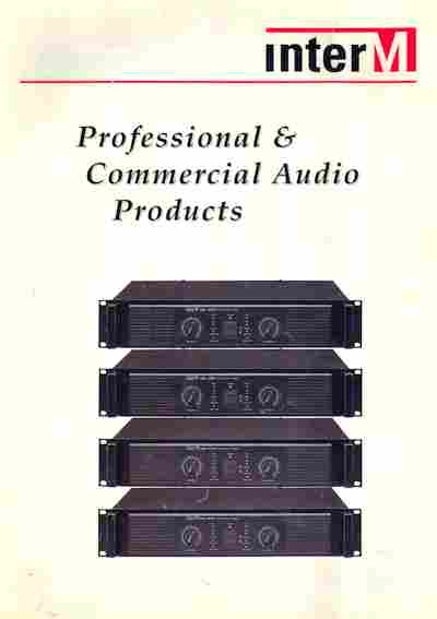 Каталог Inter M Professional & Commercial Audio Products, 54-540, Баград.рф